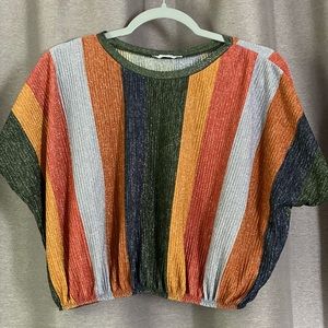 Multicolor glitter top by Zara